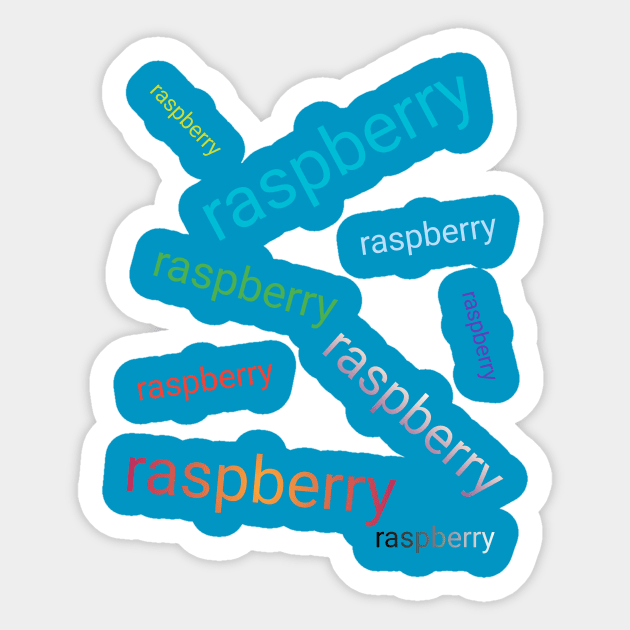 Raspberry Sticker by Menu.D